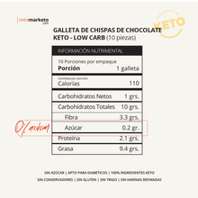 Cargar imagen en el visor de la galería, Galletas con Chispas de Chocolate Keto