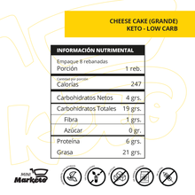 Cargar imagen en el visor de la galería, Cheesecake Keto (familiar)