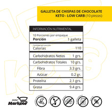 Cargar imagen en el visor de la galería, Galletas con Chispas de Chocolate Keto