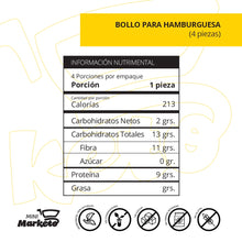 Cargar imagen en el visor de la galería, Pan para Hamburguesa Keto